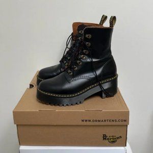 Dr. Martens Black Leona Boots Size 8